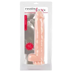   realistixxx - realistični dildo 3XL - velik 42 cm - naravna barva