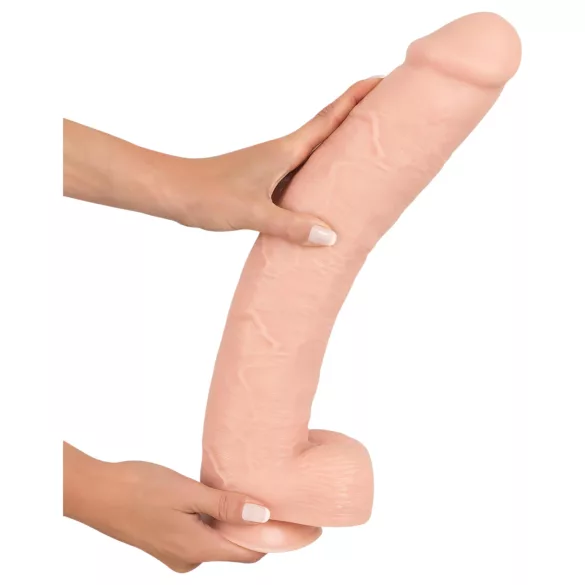 realistixxx - realistični dildo 3XL - velik 42 cm - naravna barva