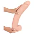 realistixxx - realistični dildo 3XL - velik 42 cm - naravna barva