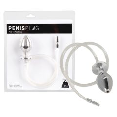   Piss to Ass Plug - votli jekleni analni dildo z dilatatorjem sečnice