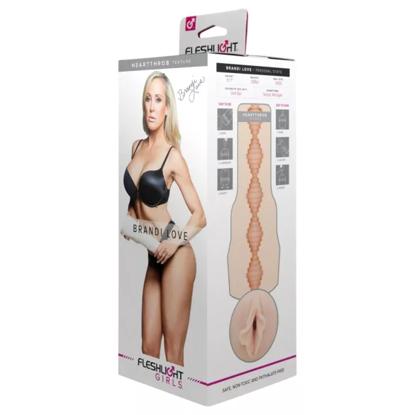 Fleshlight Brandi Love Heartthrobe - masturbator vagina realistična
