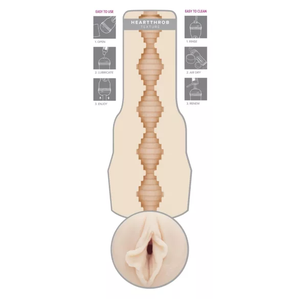 Fleshlight Brandi Love Heartthrobe - masturbator vagina realistična