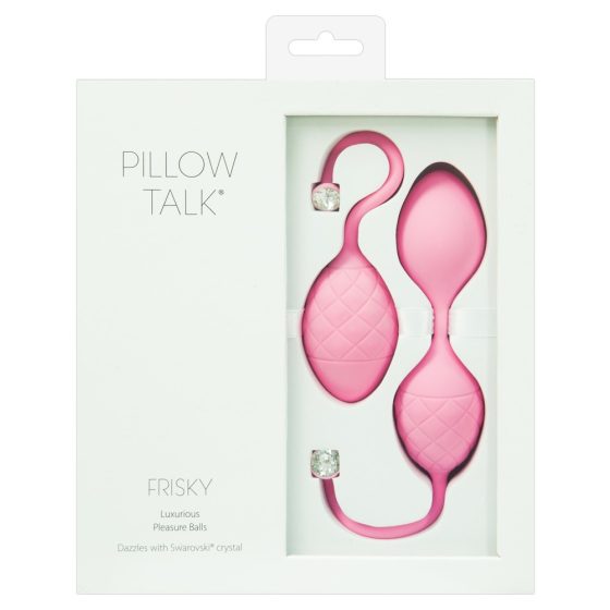 Pillow Talk Frisky - Komplet žogic za gejšo v 2 delih (roza)