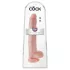 King Cock - realistični dildo z modami - 35 cm - natur