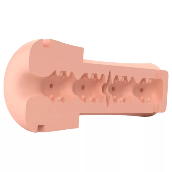 mystim Opus E Donut - elektro masturbator (naravno-črna)