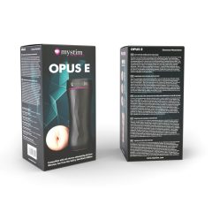   Mystim Opus E Vagina - električni dildo masturbator (naravno črn)
