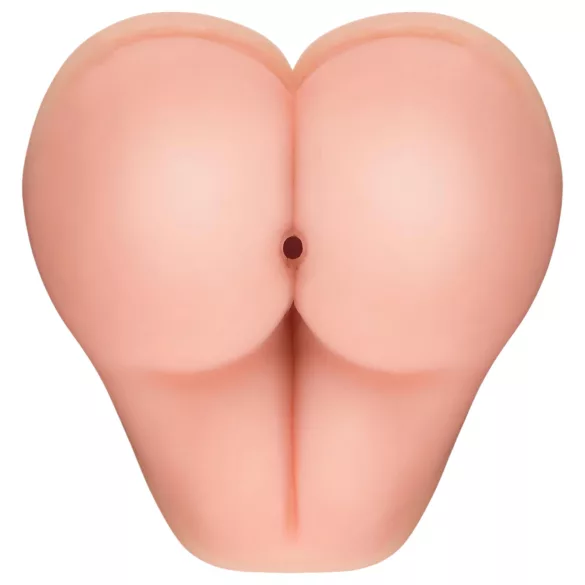 Nature Skin - dvojno umetno zadnjico in penis tulec - naravna barva