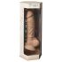 Silexd 7 - dildo s priseskom - 17,5 cm - naravna barva