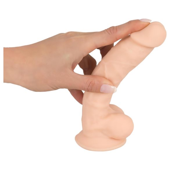 Silexd 7 - dildo s priseskom - 17,5 cm - naravna barva