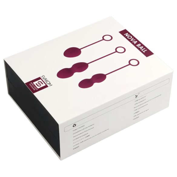 Svakom Nova - kroglice za gejše set 3-delni - vijolična