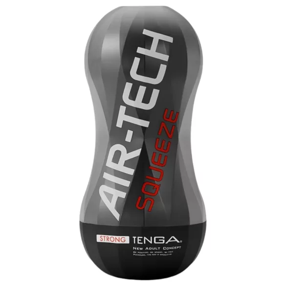 TENGA Air-Tech Squeeze Strong - masturbator z vakuumom - črna