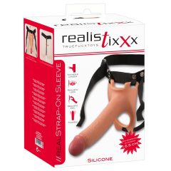   Realistixxx Strap-on - strap-on, votel, realističen dildo (naravni)