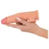 Realistixxx - podaljšek za penis z obročkom - 19 cm - naravna barva
