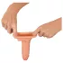 Realistixxx - podaljšek za penis z obročkom - 19 cm - naravna barva