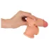 Realistixxx - podaljšek za penis z obročkom - 19 cm - naravna barva