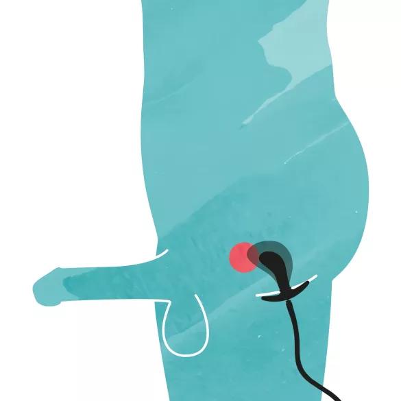 You2Toys - napihljiv analni čep - črna