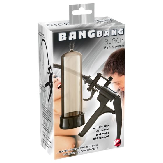 You2Toys Bang Bang - škarjasta črpalka za penis (črna)