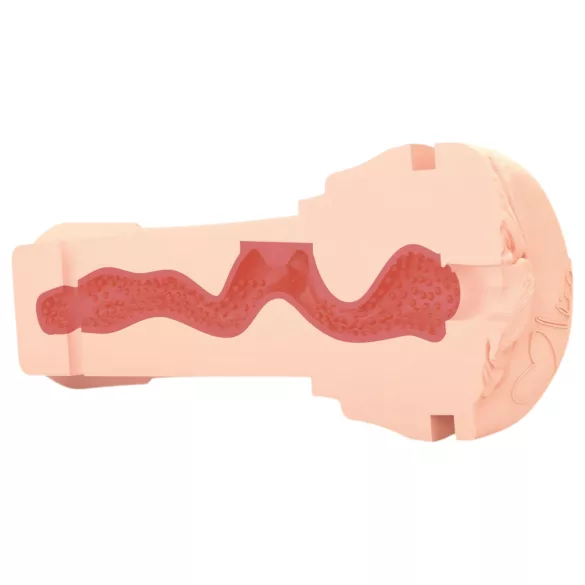 mystim OPUS Mica - masturbator umetna vagina realistična - naravna črna