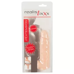   Realistixxx - penis tulec z erekcijskim obročkom - 16 cm - naravna barva