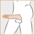 Realistixxx - penis tulec z erekcijskim obročkom - 16 cm - naravna barva
