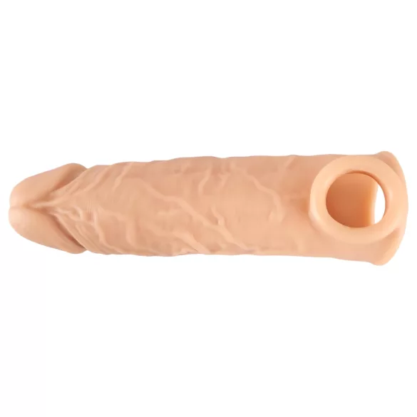 Realistixxx - penis tulec z erekcijskim obročkom - 16 cm - naravna barva