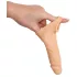 Realistixxx - penis tulec z erekcijskim obročkom - 16 cm - naravna barva
