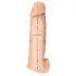 Realistixxx - penis tulec z erekcijskim obročkom - 16 cm - naravna barva