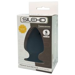 Silexd S - upogljivi analni dildo - 9 cm (črn)