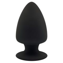 Silexd S - upogljivi analni dildo - 9 cm (črn)