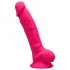 Silexd 7 - dildo z modoma s priseskom - 17,5 cm (roza)
