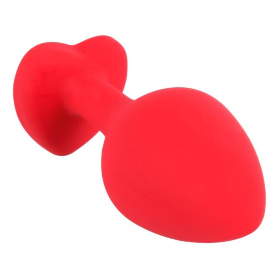 You2Toys - Vtič srednje velikosti - črn analni dildo z vrvico (rdeč) - srednje velikosti