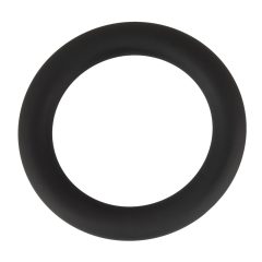 Black Velvet - silikonski obroček za penis (črn) - 5cm