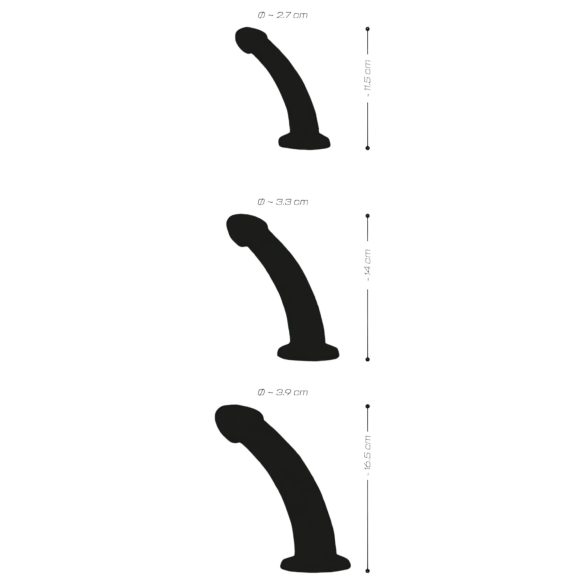 Crystal Clear - komplet treh prozornih analnih dildov