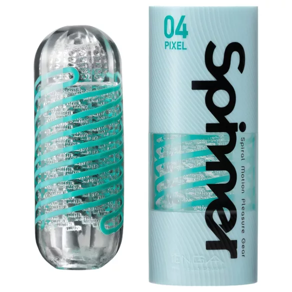 TENGA Spinner Pixel - masturbator (prozoren)