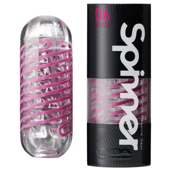 TENGA Spinner Brick - masturbator - prozoren