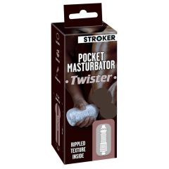 STROKER Twister - masturbator za umetno rit (prosojen)