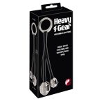   You2Toys Heavy Gear - obroček za moda z analno utežjo (črno-srebrna)