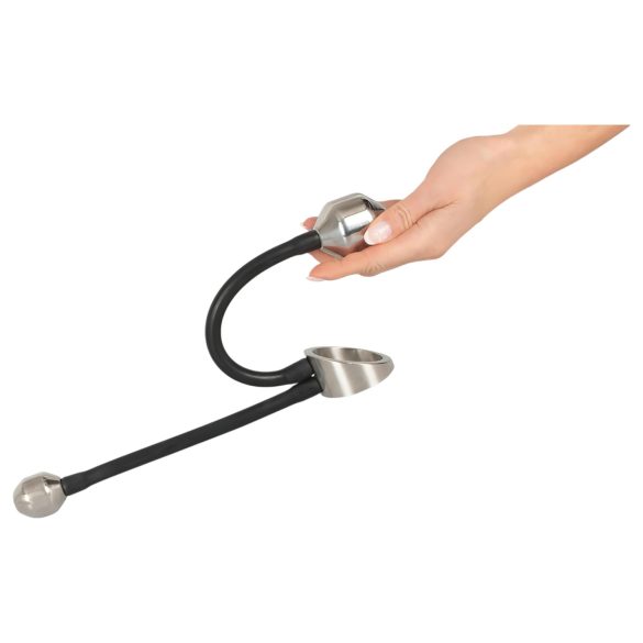 You2Toys Heavy Gear - erekcijski obroč z analno utežjo - črna