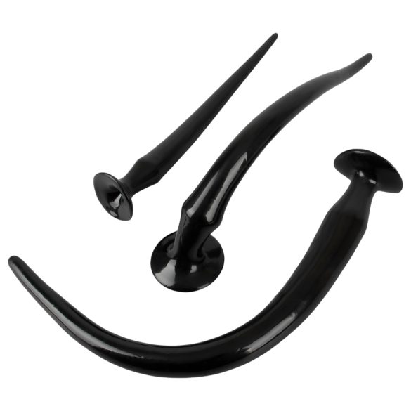 You2Toys - analni čep set - ekstra dolg - 3 deli - črna