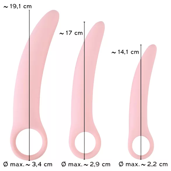 Smile vaginalni trenerji - komplet vaginalnih trenerjev v 3 velikostih (krepitev medeničnega dna)