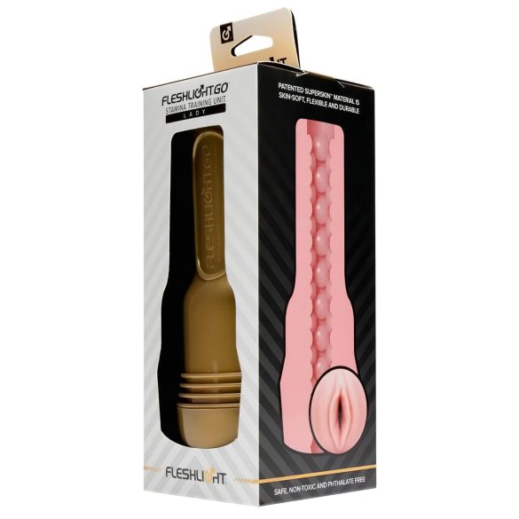 Fleshlight GO Stamina Training Unit Lady - masturbator vagina kompaktna roza