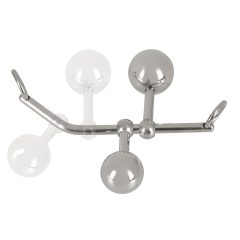   You2Toys Bondage Plugs - kovinske raztezne kroglice (149g) - srebrna