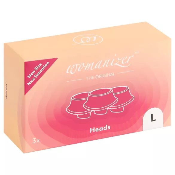 Womanizer - nadomestni nastavki za stimulator - veliki - beli - 3 kosi