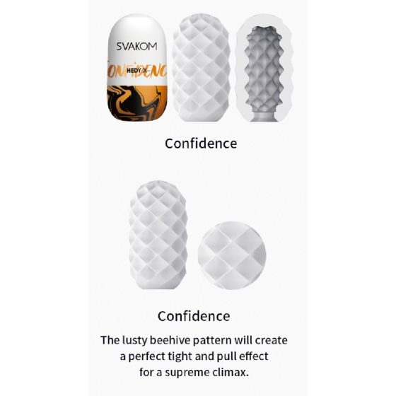 Svakom Hedy X Confidence - set jajčk za masturbacijo (5 kosov) - Confidence