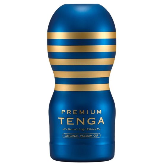 TENGA Premium Original - masturbator za enkratno uporabo (moder)