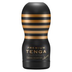   TENGA Premium Strong - masturbator za enkratno uporabo (črn)