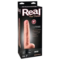   Real Feel Deluxe No.7 - realistični vibrator z moda - kožna barva