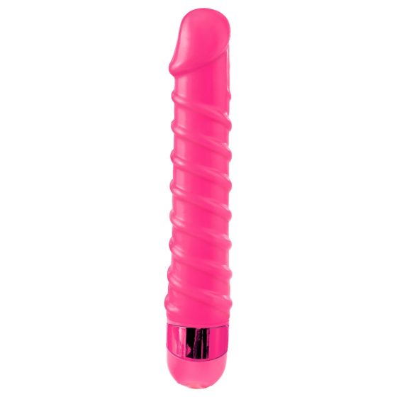 Classix Candy Twirl - spolni spiralni dildo (roza)