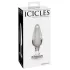 Icicles No. 26 - analni čep - stožčast - steklo - prozoren