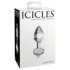 Icicles No. 44 - analni čep - stožčasta oblika - steklo prozoren